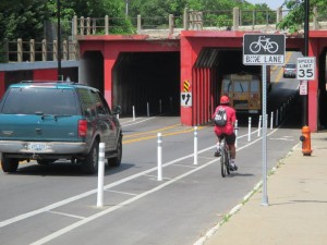 UofL 35 MPH bike lane